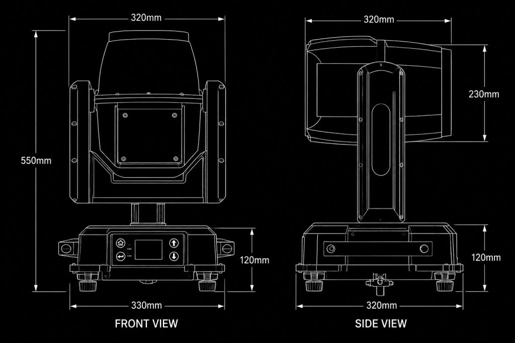 Show Time Stage Light IP 380W Waterproof Beam Moving Head