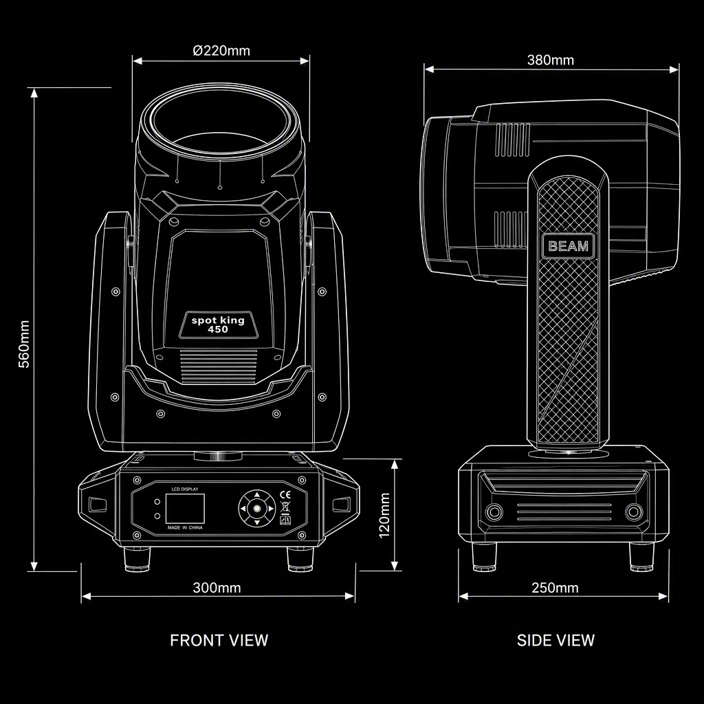 Show Time 450W Prism King Beam Moving Head
